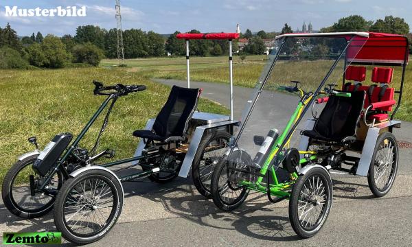 NEU:  Elektro Vier Rad Zemto-Velo-Cabrio, möglich mit Dach und Regenschutz